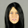 Nouveau Toys 1/6 Scale Female Head Sculpt Corina With Black Hairpiece - NT003BK